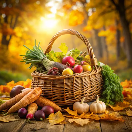 Frutas y Verduras Otoñales para un Bienestar Óptimo